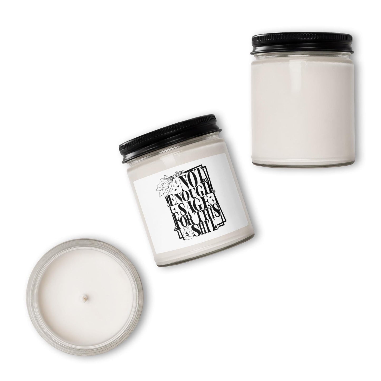 Scented soy candle