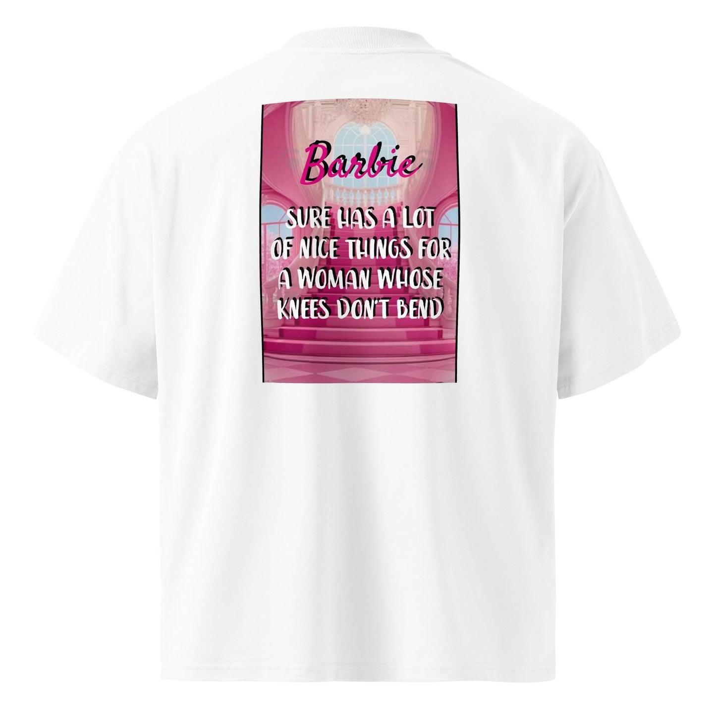 Unisex organic oversized high neck t-shirt Funny