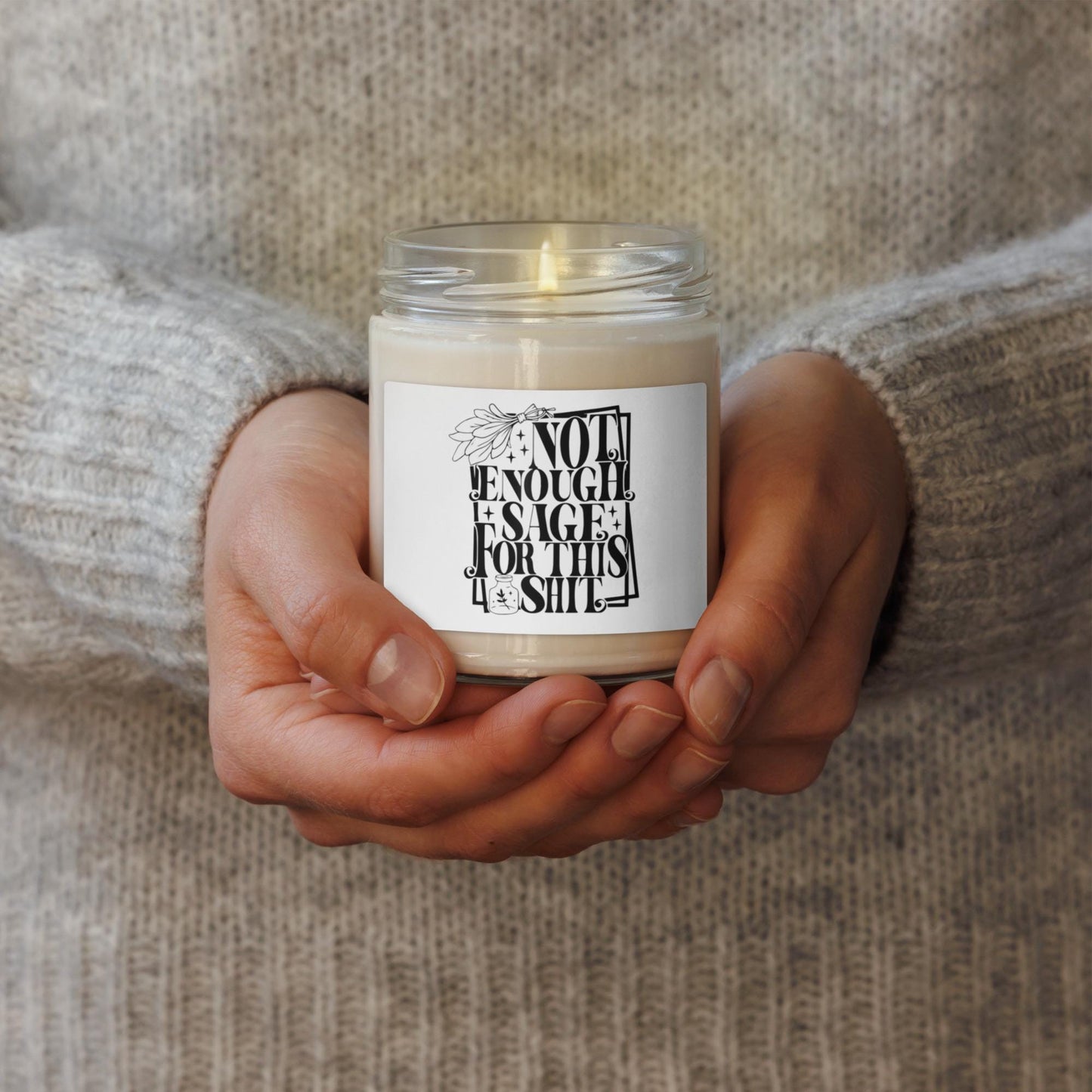 Scented soy candle