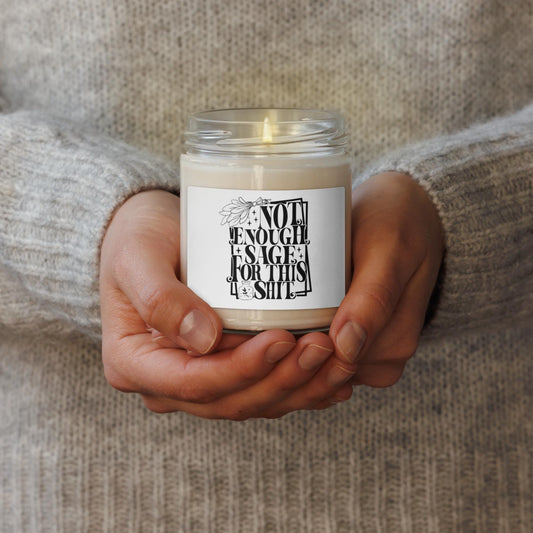 Scented soy candle