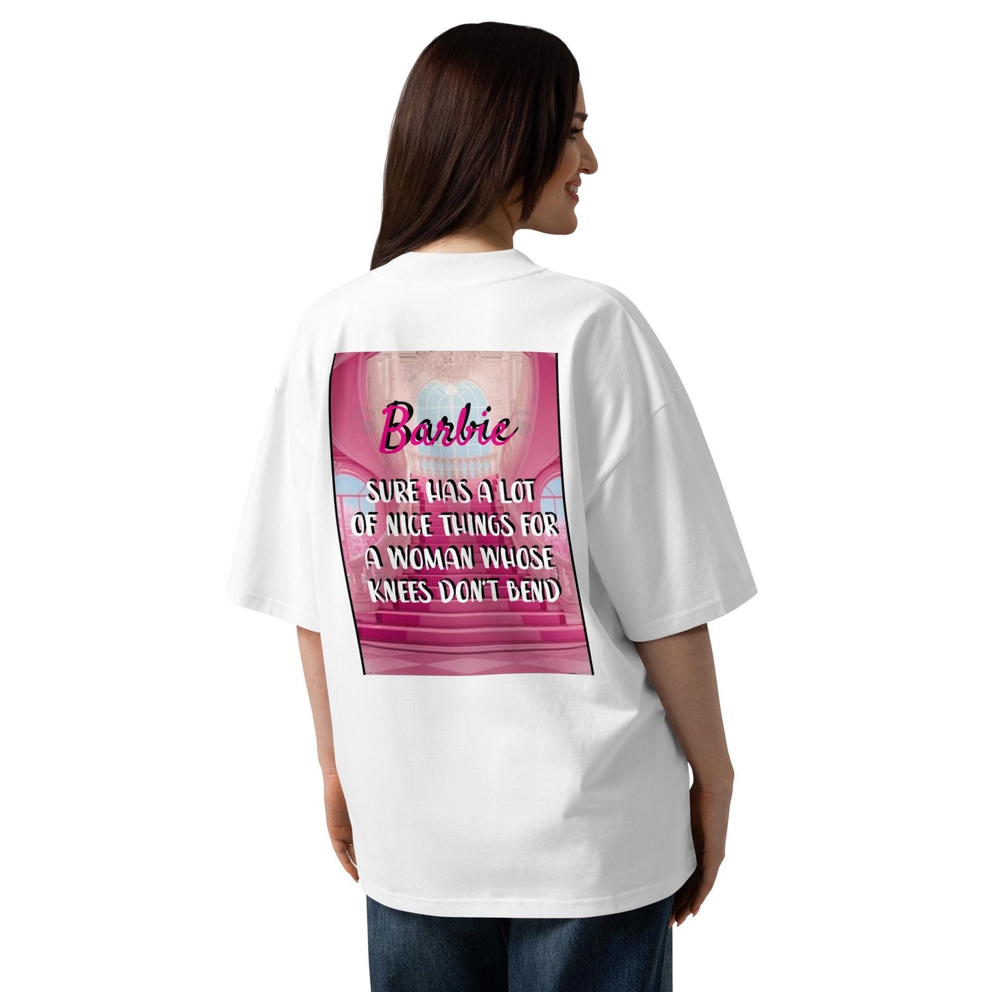 Unisex organic oversized high neck t-shirt Funny