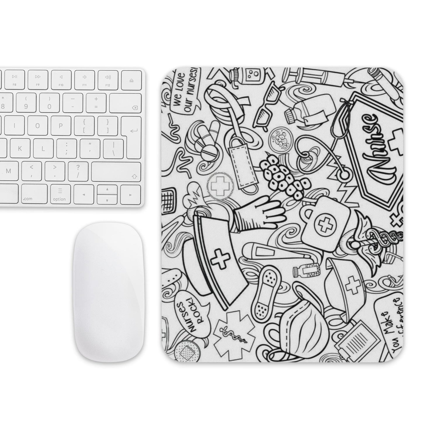 Color your own Nurse's Mouse pad