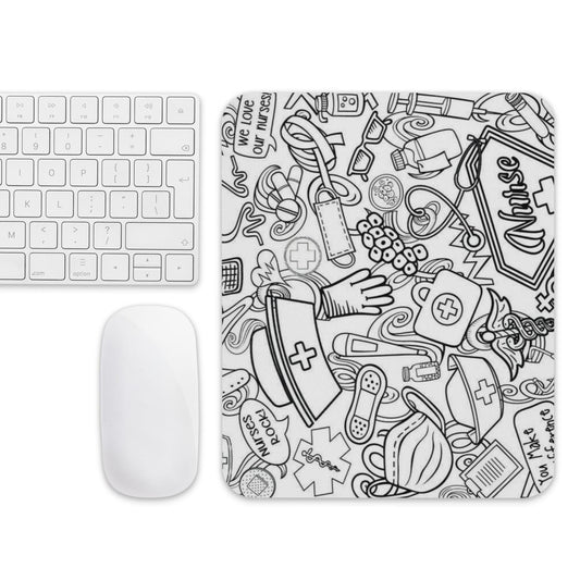 Color your own Nurse's Mouse pad